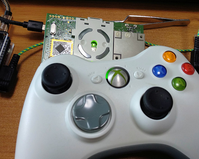 ジャンクxbox360とarduinoでパソコン用ゲームコントローラーレシーバを作る Elchika