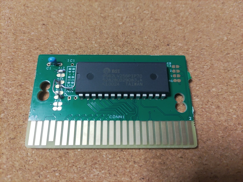 MSX向けROM基板を使って拡張用RAMカートリッジを作る by mikecat | elchika