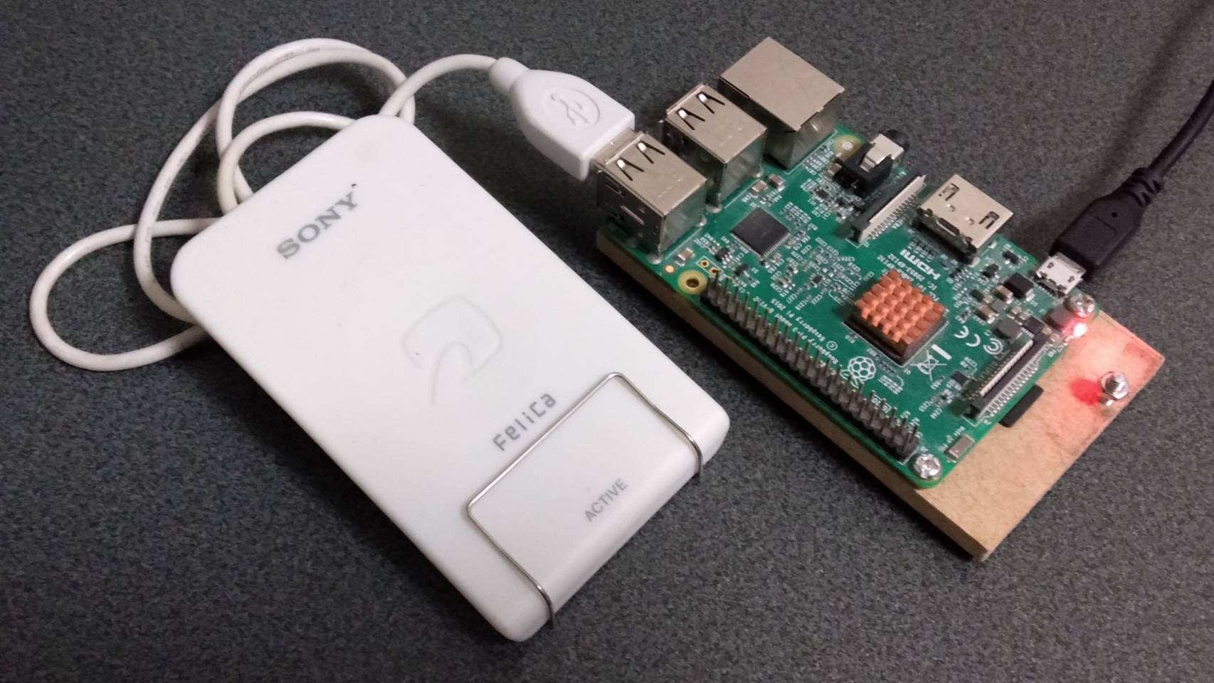 Raspberry Pi & Pasori で出欠確認 by myaon | elchika